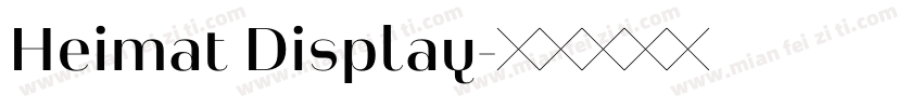 Heimat Display字体转换
